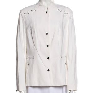 Worth Blazer with metallic details.